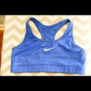 SOLD Nike Blue Dri-fit Sports Bra